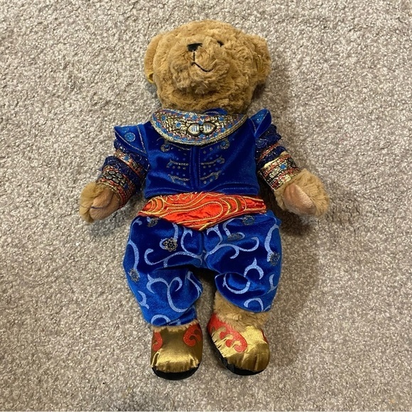 Aladdin on Broadway Plush Stuffed Bear Blue Red Kids Toy - Picture 2 of 6